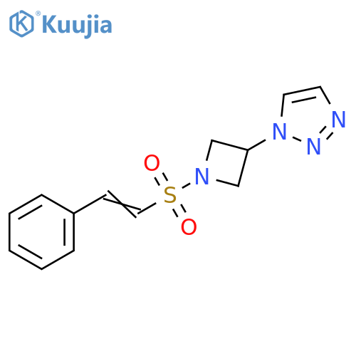 1-[1-[(2-Phenylethenyl)sulfonyl]-3-azetidinyl]-1H-1,2,3-triazole structure