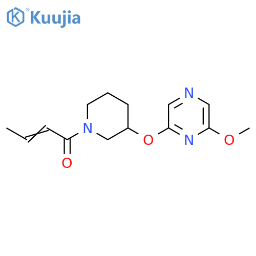 (2E)-1-{3-[(6-methoxypyrazin-2-yl)oxy]piperidin-1-yl}but-2-en-1-one structure