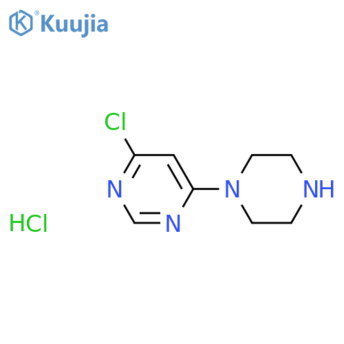 4-Chloro-6-(piperazin-1-yl)pyrimidine hydrochloride structure