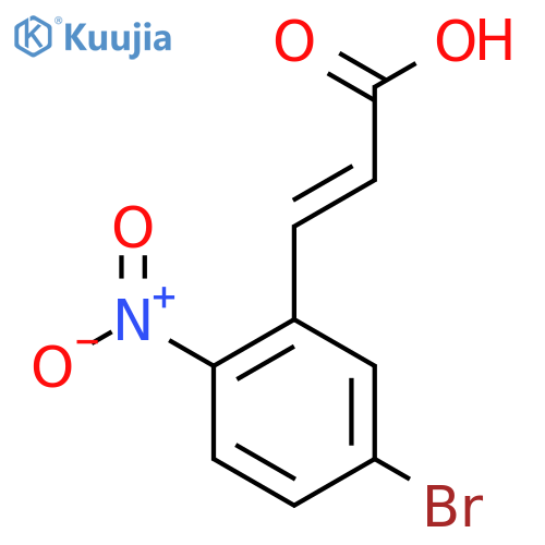 5-Bromo-2-nitrocinnamic acid structure
