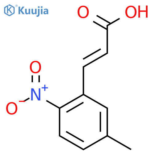 5-Methyl-2-nitrocinnamic acid structure