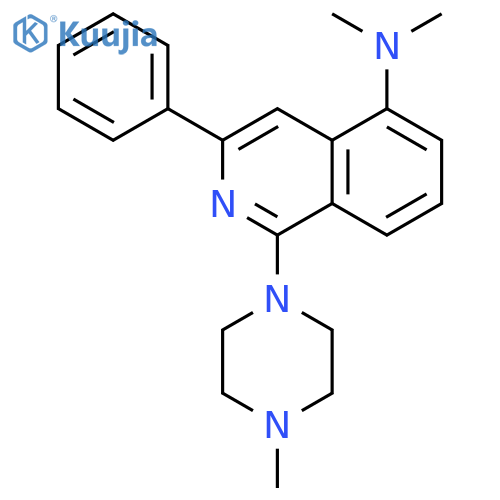 5-Isoquinolinamine, N,N-dimethyl-1-(4-methyl-1-piperazinyl)-3-phenyl- structure