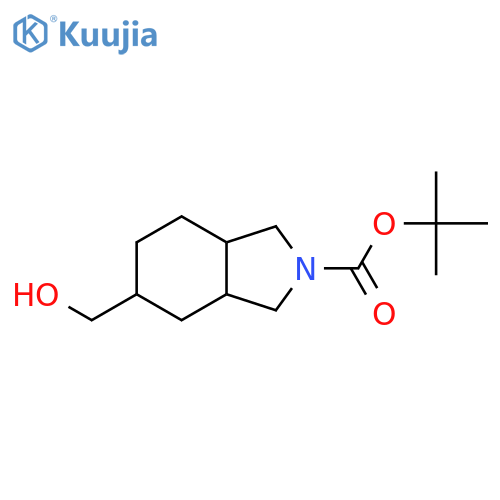 tert-butyl 5-(hydroxymethyl)-octahydro-1H-isoindole-2-carboxylate structure