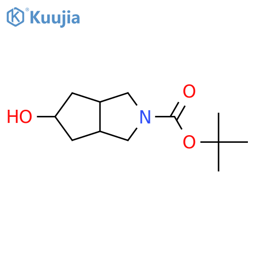tert-Butyl 5-Hydroxy-hexahydrocyclopentaCpyrrole-2(1h)-carboxylate structure