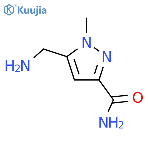1H-Pyrazole-3-carboxamide,5-(aminomethyl)-1-methyl-(9CI) structure