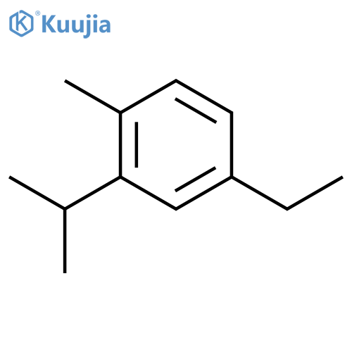 Benzene,4-ethyl-1-methyl-2-(1-methylethyl)- structure
