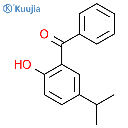 2-benzoyl-4-(propan-2-yl)phenol structure