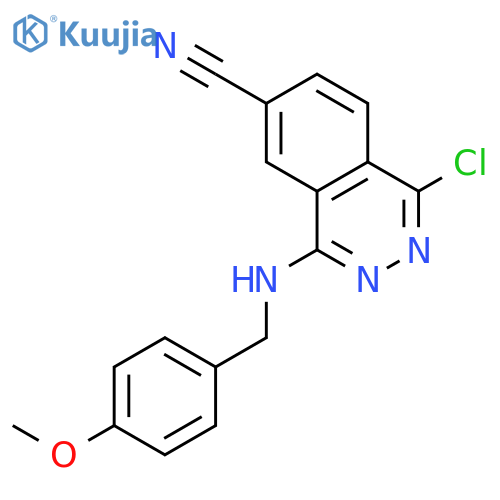 6-Phthalazinecarbonitrile, 1-chloro-4-[[(4-methoxyphenyl)methyl]amino]- structure
