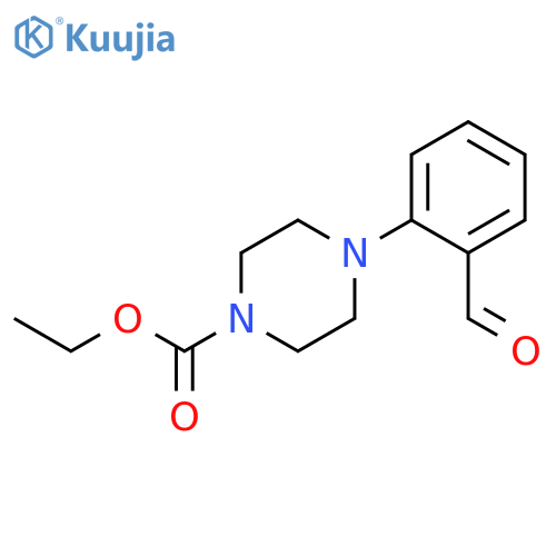 ETHYL 4-(2-FORMYLPHENYL)PIPERAZINE-1-CARBOXYLATE structure