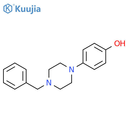 4-[4-(Phenylmethyl)-1-piperazinyl]phenol structure