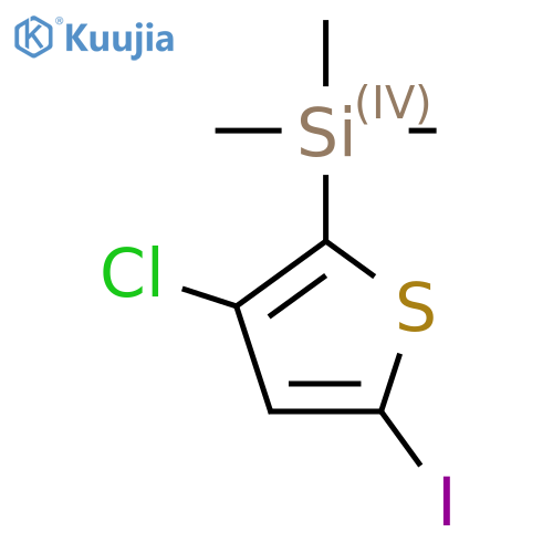(3-Chloro-5-iodothiophen-2-yl)trimethylsilane structure