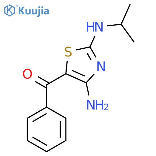 (4-Amino-2-(isopropylamino)thiazol-5-yl)(phenyl)methanone structure