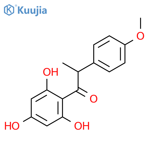 1-Propanone, 2-(4-methoxyphenyl)-1-(2,4,6-trihydroxyphenyl)- structure