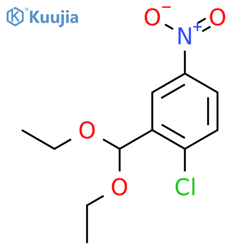 1-chloro-2-(diethoxymethyl)-4-nitro-benzene structure