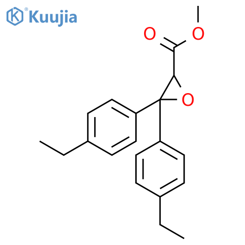 Oxiranecarboxylic acid, 3,3-bis(4-ethylphenyl)-, methyl ester structure