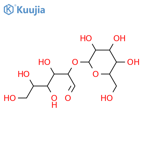 6-(Hydroxymethyl)-3-[3,4,5-trihydroxy-6-(hydroxymethyl)oxan-2-yl]oxyoxane-2,4,5-triol;hydrate structure