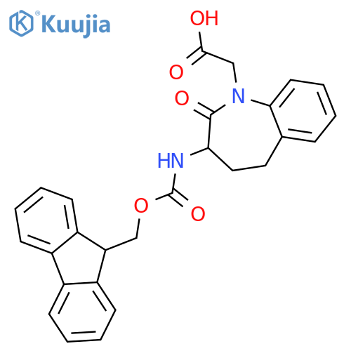 3-Fmoc-amino-N-1-carboxymethyl-2,3,4,5-tetrahydro-1H-1benzazepine-2-one structure