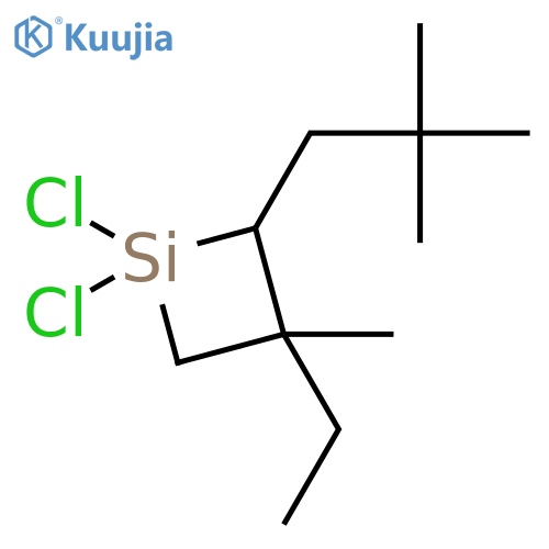 Silacyclobutane, 1,1-dichloro-2-(2,2-dimethylpropyl)-3-ethyl-3-methyl- structure