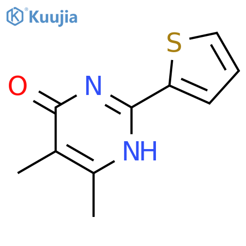 5,6-Dimethyl-2-(thiophen-2-yl)-3,4-dihydropyrimidin-4-one structure