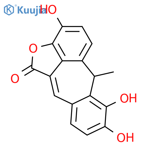 2',8-Cyclo-3,4,4'-trihydroxy-9'-nor-2,7'-lign-7-en-9,3'-olide; (S)-form structure