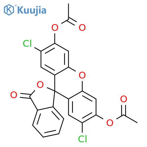 2′,7′-Dichlorofluorescein diacetate structure