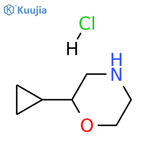 2-cyclopropylmorpholine;hydrochloride structure