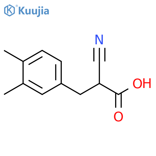 2-Cyano-3-(3,4-dimethylphenyl)propionicAcid structure