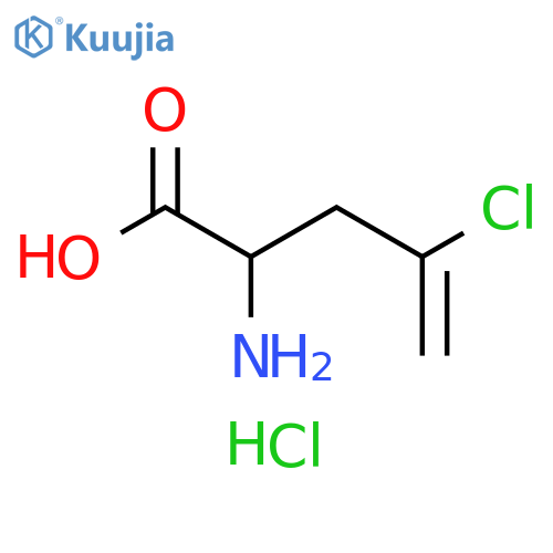 2-amino-4-chloropent-4-enoic acid hydrochloride structure