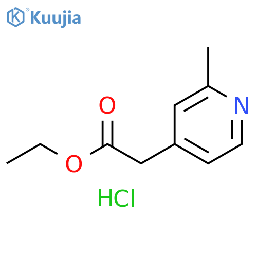 ethyl 2-(2-methylpyridin-4-yl)acetate hydrochloride structure