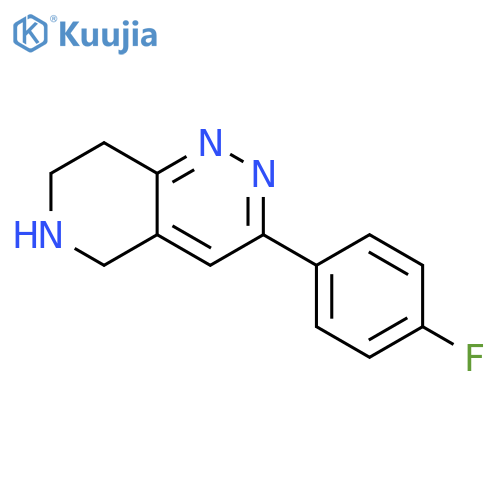 3-(4-fluorophenyl)-5H,6H,7H,8H-pyrido[4,3-c]pyridazine structure