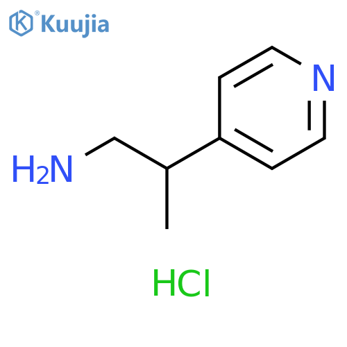 2-(pyridin-4-yl)propan-1-amine hydrochloride structure