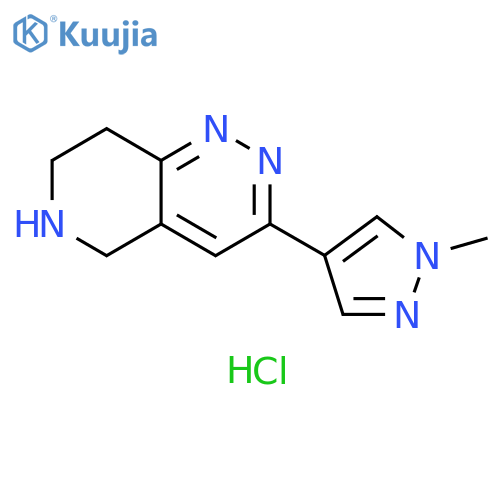 1-methyl-4-{5H,6H,7H,8H-pyrido[4,3-c]pyridazin-3-yl}-1H-pyrazole dihydrochloride structure