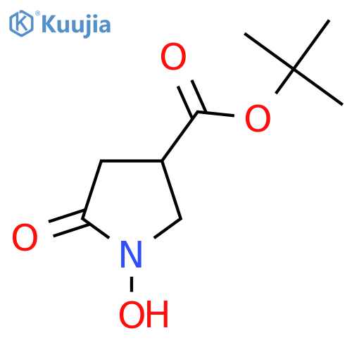 Tert-butyl 1-hydroxy-5-oxopyrrolidine-3-carboxylate structure
