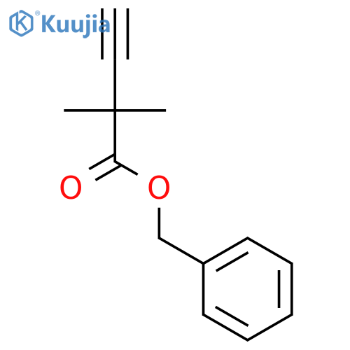 Benzyl 2,2-dimethylbut-3-ynoate structure
