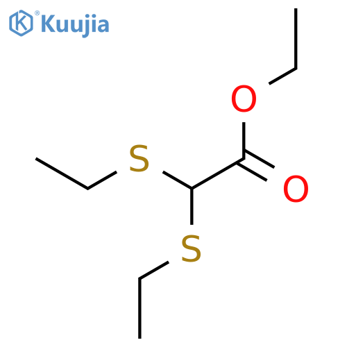 Acetic acid,2,2-bis(ethylthio)-, ethyl ester structure