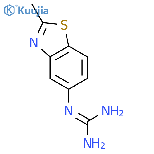 N-(2-methyl-1,3-benzothiazol-5-yl)guanidine structure