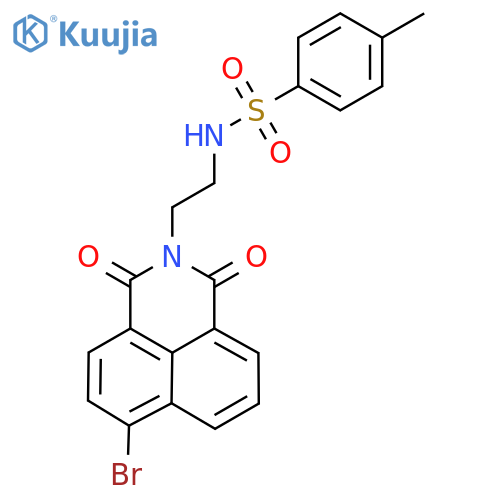 N-[2-(6-bromo-1,3-dioxobenzo[de]isoquinolin-2-yl)ethyl]-4-methylbenzenesulfonamide structure