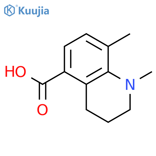 5-Quinolinecarboxylic acid, 1,2,3,4-tetrahydro-1,8-dimethyl- structure