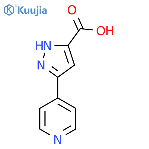 3-(pyridin-4-yl)-1H-pyrazole-5-carboxylic acid structure