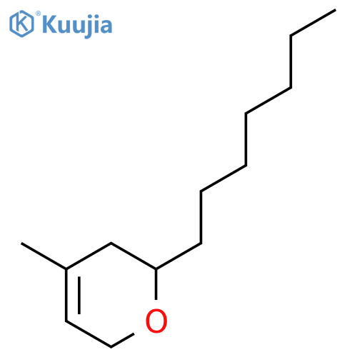 2H-Pyran, 2-heptyl-3,6-dihydro-4-methyl- structure