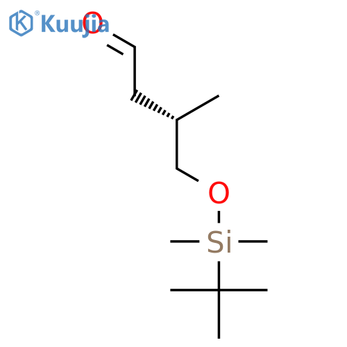 Butanal, 4-[[(1,1-dimethylethyl)dimethylsilyl]oxy]-3-methyl-, (3S)- structure
