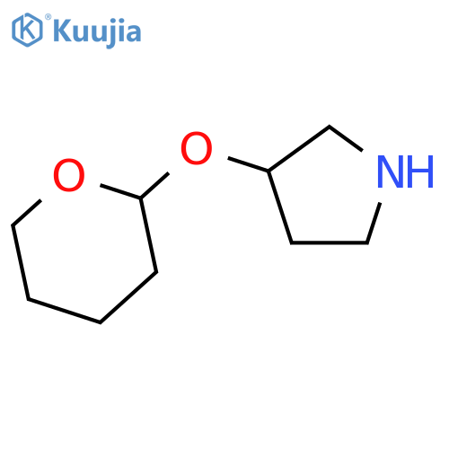 Pyrrolidine,3-[(tetrahydro-2H-pyran-2-yl)oxy]-, (3S)- structure