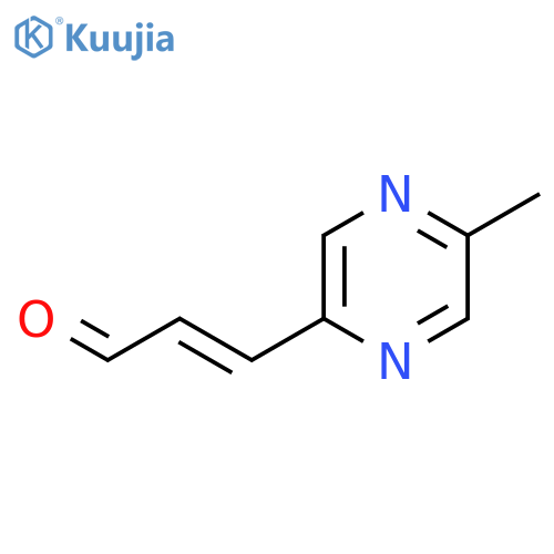 3-(5-methylpyrazin-2-yl)prop-2-enal structure
