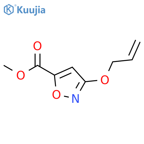 5-Isoxazolecarboxylic acid, 3-(2-propenyloxy)-, methyl ester structure