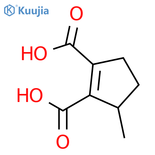 1-Cyclopentene-1,2-dicarboxylic acid, 3-methyl-, (S)-(-)- (8CI) structure