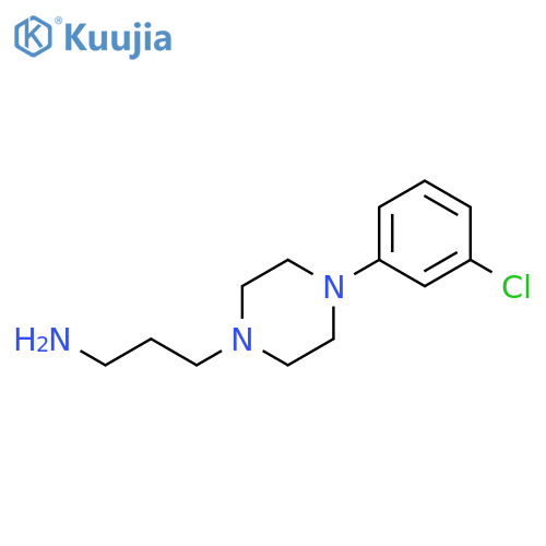 3-[4-(3-chlorophenyl)piperazin-1-yl]propan-1-amine structure