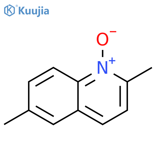 Quinoline, 2,6-dimethyl-, 1-oxide structure