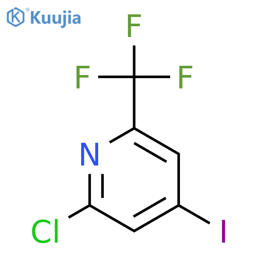 2-Chloro-4-iodo-6-(trifluoromethyl)pyridine structure