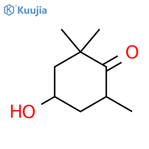 4-hydroxy-2,2,6-trimethylcyclohexan-1-one structure