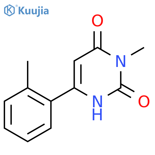3-Methyl-6-(2-methylphenyl)-1,2,3,4-tetrahydropyrimidine-2,4-dione structure